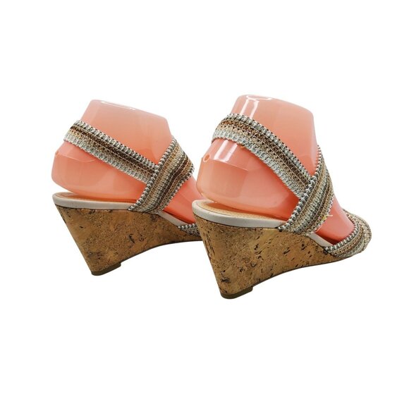 Womens Coach And Four 3" Slingback Wedge Heel Sandals. Size 8.5M - Picture 7 of 8